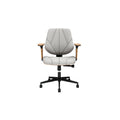 **Ergonomische bureaustoel met houten accenten**