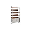 **Technische Titel in het Nederlands:** Moderne boekenplank met metalen frame en houten planken